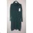 Sommerkleid 3/4 langarm Damen (uni xl / 2xl) ITALIAN FASHION IMT21S-835 schwarz xl/2xl one size