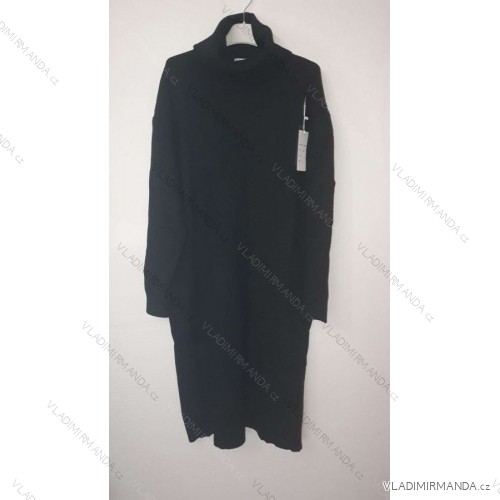 Sommerkleid 3/4 langarm Damen (uni xl / 2xl) ITALIAN FASHION IMT21S-835 schwarz xl/2xl one size
