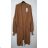 Strickjacke gestrickte Langarmfrauen (UNI S / M) ITALIAN FASHION IMD20424 braun