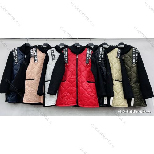 Bunda/Kabát prošívaná zimní dámská (M/L ONE SIZE) ITALSKÁ MÓDA IMWD217526