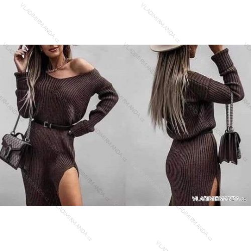 Kleid mit 3/4 Ärmeltasche für Damen (uni sl) ITALIAN Fashion IMWD20529