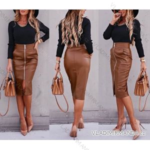 Damen Kunstlederrock (S / M ONE SIZE) ITALIAN FASHION IMWA217426