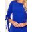 195-10 ALICE Kleid mit Schleifen - blau
