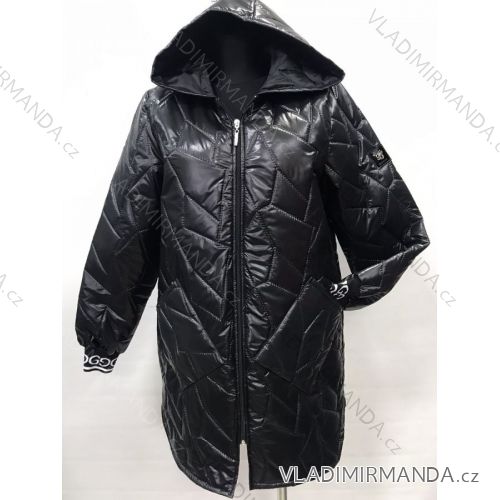 Kabát flaušový beránek s kapucí na zip dámský (L/XL ONE SIZE) ITALSKá MóDA IM321569