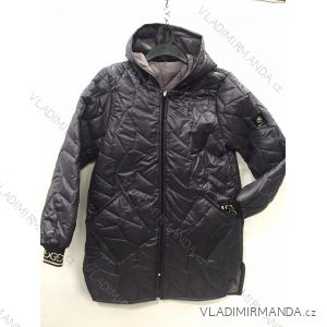 Kabát flaušový beránek s kapucí na zip dámský (L/XL ONE SIZE) ITALSKá MóDA IM321569