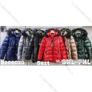 Kabát flaušový beránek s kapucí na zip dámský (L/XL ONE SIZE) ITALSKá MóDA IM321569