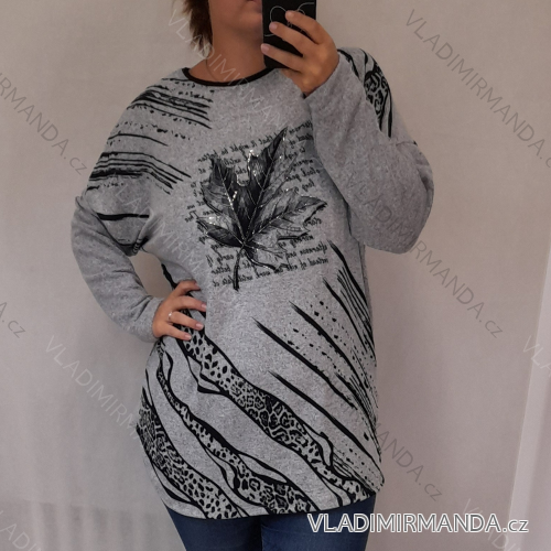 Tunika Langarm Damen Oversized (2X / 3XL ONE SIZE) TURKISH FASHION TMFS21003