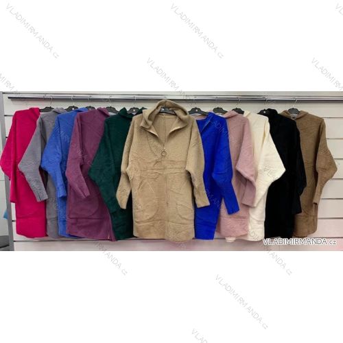 Damen Langarm Mantel Fleece (S-2XL) POLISH FASHION PM219008