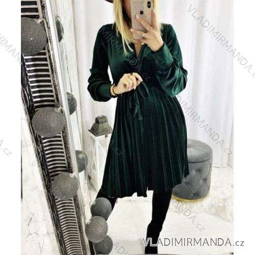 Damen Langarmkleid (S / M ONE SIZE) ITALIAN FASHION imwa216700