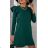 Damen Elegantes Kurzes Langarmkleid (S / M ONE SIZE) ITALIAN FASHION IMWC217235
