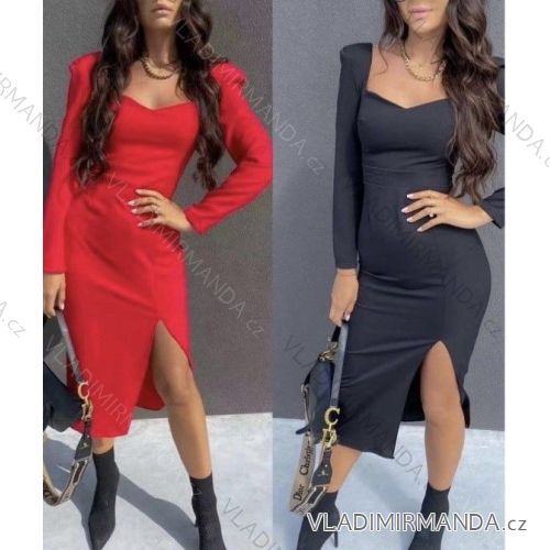 Damen Elegantes Kurzes Langarmkleid (S / M ONE SIZE) ITALIAN FASHION IMWC217235