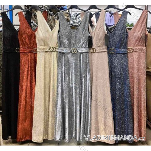 Kleid mit 3/4 Ärmeltasche für Damen (uni sl) ITALIAN Fashion IM3181746