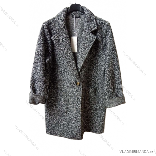 Kabát flaušový dámský (S/M ONE SIZE) ITALSKá MóDA IM321555 Höhepunkte xl/2xl one size