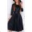 Damen Langarm Hoodie Kleid (S / M ONE SIZE) ITALIAN FASHION IMWA216095