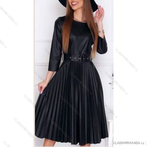 Damen Langarm Hoodie Kleid (S / M ONE SIZE) ITALIAN FASHION IMWA216095