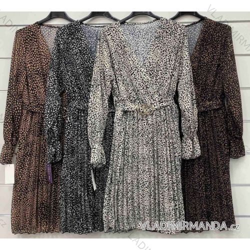 Kleid mit 3/4 Ärmeltasche für Damen (uni sl) ITALIAN Fashion IM3181746