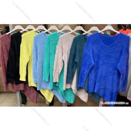 Kleid mit 3/4 Ärmeltasche für Damen (uni sl) ITALIAN Fashion IMWD20529