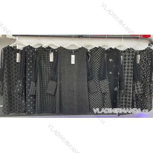 Damen Langarmkleid (S / M ONE SIZE) ITALIAN FASHION imwa216700