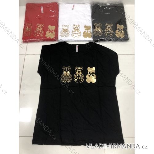 T-Shirt Kurzarm Damen übergroß (XL-3XL) TURKISH FASHION TMB21010