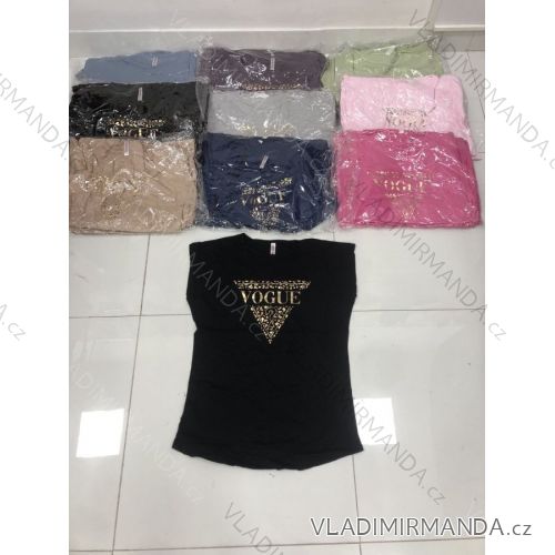 T-Shirt Kurzarm Damen übergroß (XL-3XL) TURKISH FASHION TMB21010