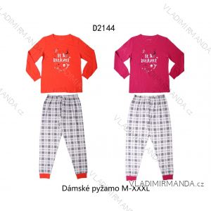 Damen Pyjama langarm (M-3XL) D2144