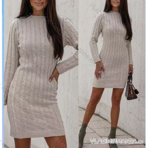 Damen Strickkleid mit langen Ärmeln (S / M ONE SIZE) ITALIAN FASHION IMWE217258