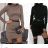 Kleid mit 3/4 Ärmeltasche für Damen (uni sl) ITALIAN Fashion IMWD20527