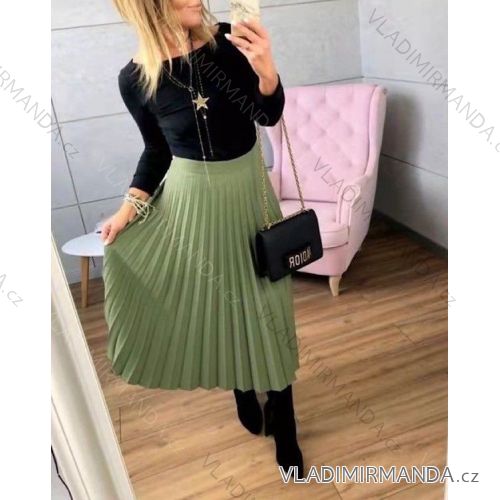 Sukně dlouhá skládaná dámská (UNI S/L) ITALSKÁ MÓDA IMWA20871