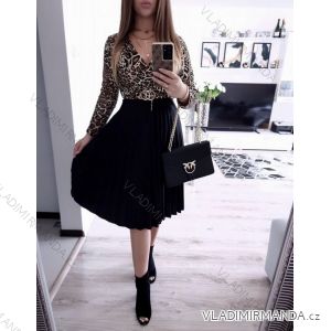 Kleid mit 3/4 Ärmeltasche für Damen (uni sl) ITALIAN Fashion IM3181746