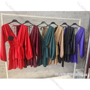 Kleid mit 3/4 Ärmeltasche für Damen (uni sl) ITALIAN Fashion IMWD20529