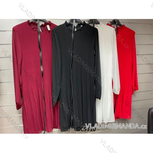 Kleid mit 3/4 Ärmeltasche für Damen (uni sl) ITALIAN Fashion IMWD20529