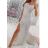 Kleid mit 3/4 Ärmeltasche für Damen (uni sl) ITALIAN Fashion IMWD20529
