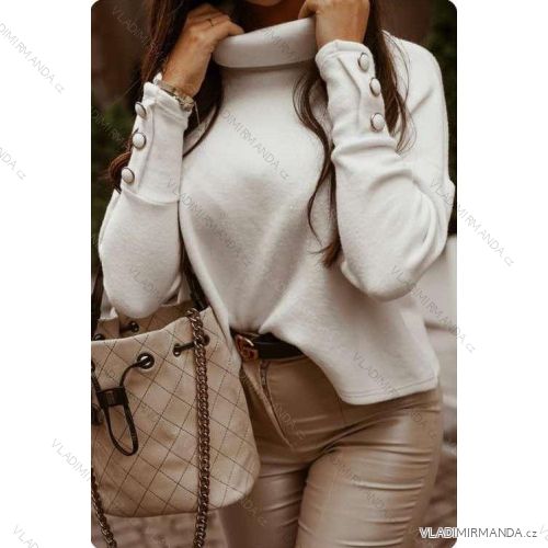 Kleid mit 3/4 Ärmeltasche für Damen (uni sl) ITALIAN Fashion IMWD20527