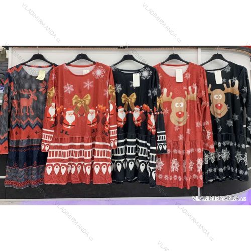 Kleid mit 3/4 Ärmeltasche für Damen (uni sl) ITALIAN Fashion IMWD20527