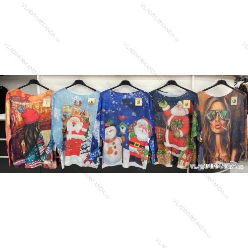 Kleid mit 3/4 Ärmeltasche für Damen (uni sl) ITALIAN Fashion IMWD20527