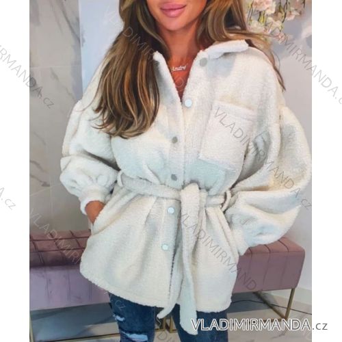 Teddy Langarmmantel Damen (S / M ONE SIZE) ITALIAN FASHION IMWM217232