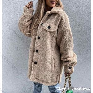 Teddy Langarmmantel Damen (S / M ONE SIZE) ITALIAN FASHION IMWM217232