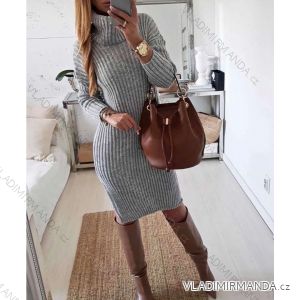 Kleid mit 3/4 Ärmeltasche für Damen (uni sl) ITALIAN Fashion IM3181746