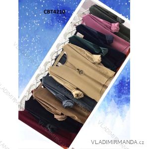 Kleid mit 3/4 Ärmeltasche für Damen (uni sl) ITALIAN Fashion IMWD20527