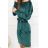 Kleid mit 3/4 Ärmeltasche für Damen (uni sl) ITALIAN Fashion IMWD20527