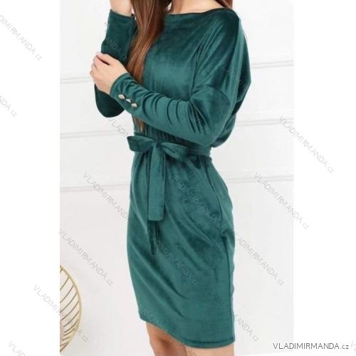 Kleid mit 3/4 Ärmeltasche für Damen (uni sl) ITALIAN Fashion IMWD20527