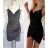 Kleid mit 3/4 Ärmeltasche für Damen (uni sl) ITALIAN Fashion IMWD20527