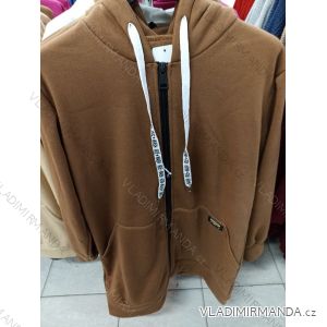 Damen Sweatshirt mit Reißverschluss (uni sl) ITALIAN MODA IM719198