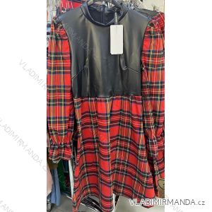 Šaty dlouhý rukáv dámské (S/M ONE SIZE) ITALSKÁ MÓDA IMM211535