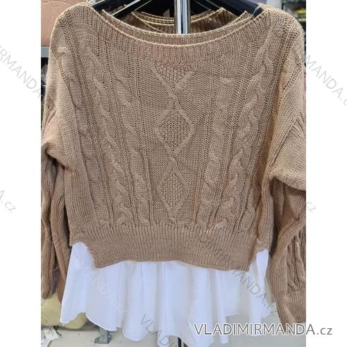 Damen Langarm Pullover (S / M ONE SIZE) ITALIAN FASHION IMM219072