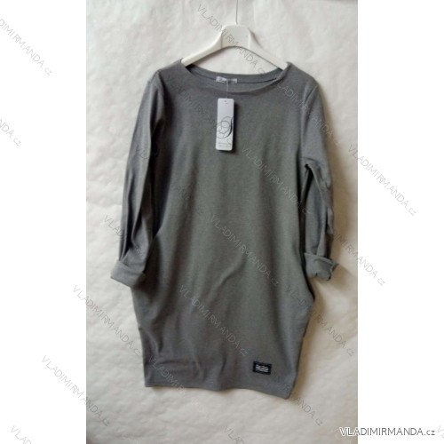 Kleid Langarm Damen (XL / 2XL ONE SIZE) ITALIENISCHE MODE IM421081