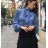 Elegante Carmen Bluse über den Schultern Langarm Leopard Damen (S / M ONE SIZE) ITALIAN FASHION IMWA216044