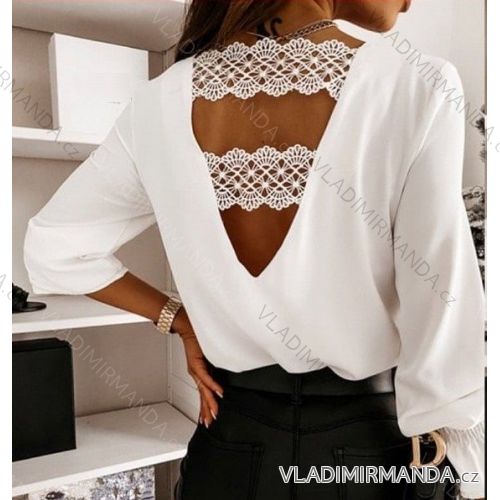 Elegante Carmen Bluse über den Schultern Langarm Leopard Damen (S / M ONE SIZE) ITALIAN FASHION IMWA216044