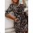 Kleid mit 3/4 Ärmeltasche für Damen (uni sl) ITALIAN Fashion IM3181746