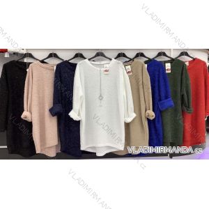 Kleid mit 3/4 Ärmeltasche für Damen (uni sl) ITALIAN Fashion IM3181746